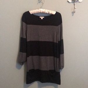 Caslon Sweater Blk/Grey blocked S: Small